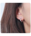 Silver Hoop Earring HO-2623